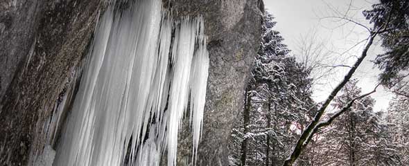 Seven ladders Canyon - winter time. Seven Ladders - Winter Wonderland.