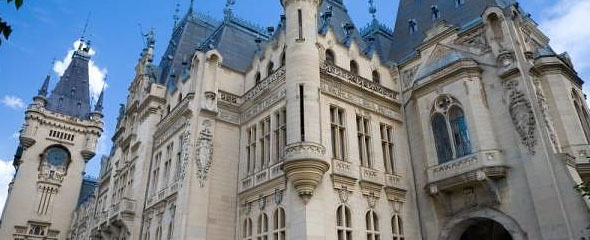 The Palace of Culture, Iasi - façade. The Palace of Culture, Iasi - façade.